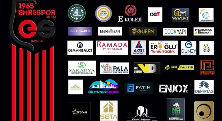 ISPARTA TARİHİN'DE BİR İLK ; Emre spora çok güçlü 32 sponsor firma..!