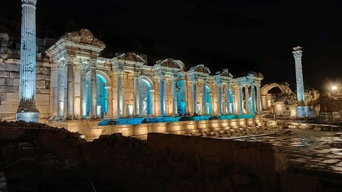 Aşkların ve imparatorların şehri Sagalassos'ta ışıklar gece müzeciliği için yanacak..!