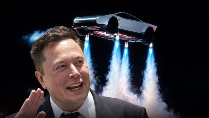 Elon Musk ,uçan araba Tesla Roadster tanıtıldı..!